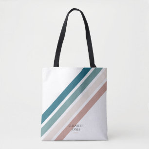 Minimalistisk design i pastel färg tygkasse