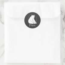 Minimalistisk design med mamma björn i linjekonst