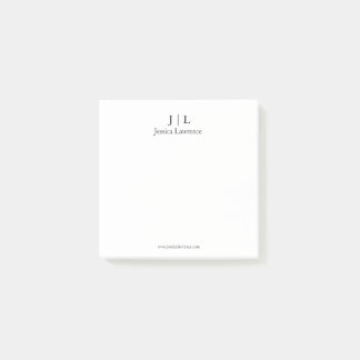 Minimalistisk design post-it lapp personlig block