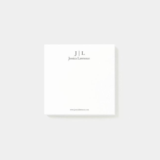 Minimalistisk design post-it lapp personlig block (Framsida)