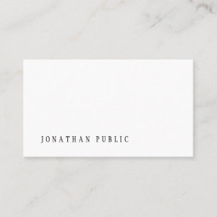 Minimalistisk design professionell modern mall visitkort