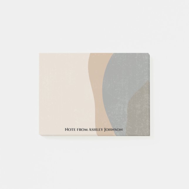 Minimalistisk designer för Abstrakt Post-it Block (Framsida)