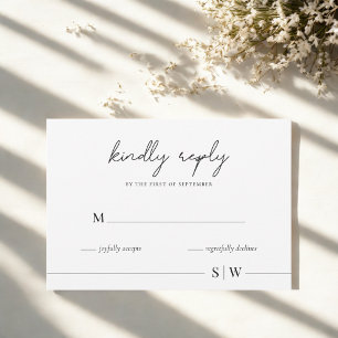 Minimalistisk designinbjudan Elegant och modern OSA Kort