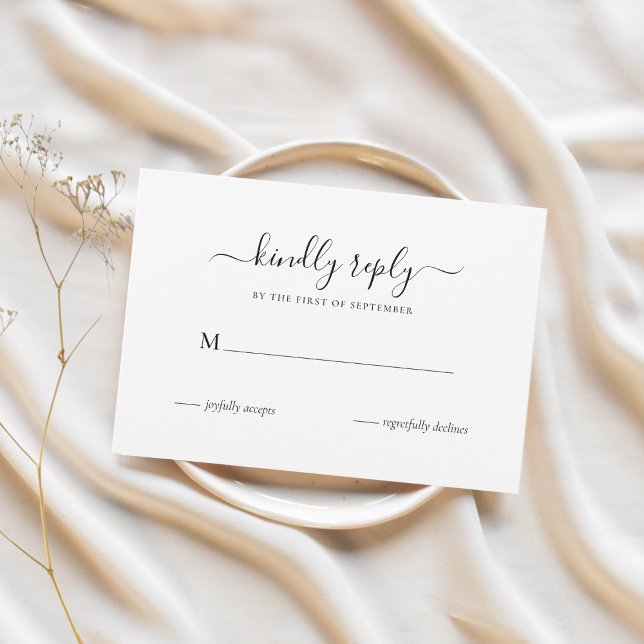 Minimalistisk designinbjudan | Elegant och modern OSA Kort (Skapare uppladdad)