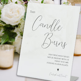 Minimalistisk detta ljus brinner Bröllop-anspråkss