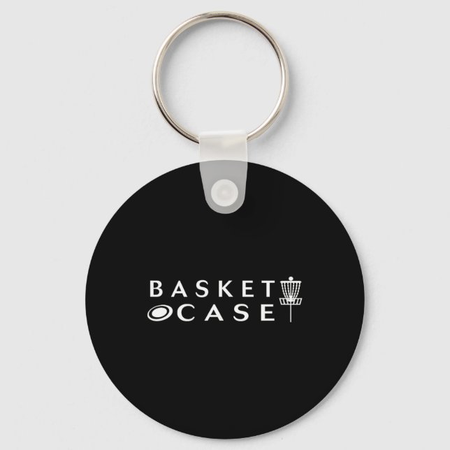 Minimalistisk Discgolf korgfodral Rolig Discgolfäl Nyckelring (Framsida)