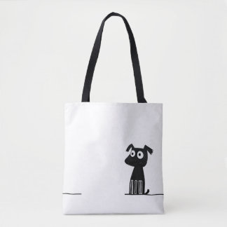 Minimalistisk Djurälskares Tote Bag Tygkasse