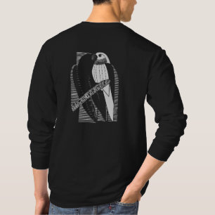Minimalistisk Djurkonst Abstrakt med Undulatrygg T Shirt