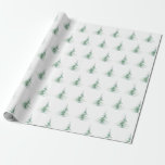 Minimalistisk doktor gräs träd mönster presentpapper<br><div class="desc">En minimalistisk grönt gräs träd-julklapp som slår pappert.</div>