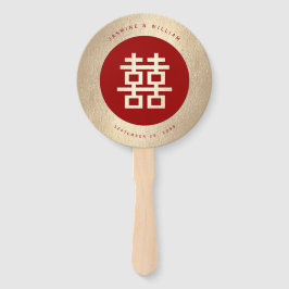 Minimalistisk Dubbla i cirkel - lycka i kinesiska 