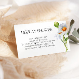 Minimalistisk dusch för Visning av Watercolol-Dais Tilläggskort