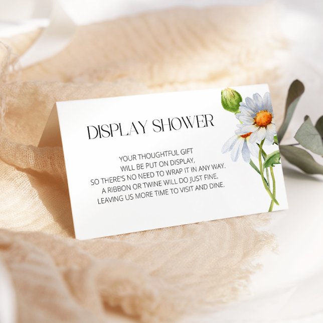 Minimalistisk dusch för Visning av Watercolol-Dais Tilläggskort (Skapare uppladdad)