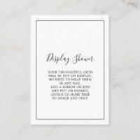 Minimalistisk duschdisplay