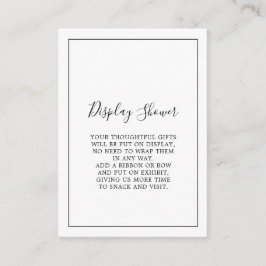 Minimalistisk duschdisplay tilläggskort
