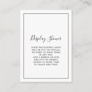Minimalistisk duschdisplay tilläggskort