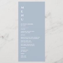 Minimalistisk Dusty Blue Bröllop
