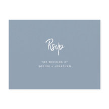 Minimalistisk Dusty Blue Bröllop | OSA av val av m