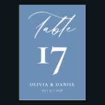 Minimalistisk Dusty Blue Modern Bröllop Bordsnummer<br><div class="desc">Öka din bröllopsmottagningsdekoration med våra minimalistiska Svarta och vita moderna Bröllop-Bordsnummer, ett elegant och snyggt som sömlöst blandar contemporaryns utformning med tidlös elegans. Varje bordsnummer i denna samling har ett minimalistiskt svartvit färg-system som utesluter sofistikering och mångsidighet för att komplettera alla bröllop-teman eller färg-paletter. De här bordsnumren är konstruerade med...</div>