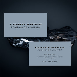 Minimalistisk Dusty Blue Modern Professionell-Anpa Visitkort