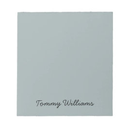 Minimalistisk Dusty Blue-Professionell enkel Anteckningsblock