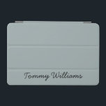 Minimalistisk Dusty Blue-Professionell enkel iPad Mini Skydd<br><div class="desc">Dessa enkla,  minimalistiska texter kan vara personlig att inkludera ett namn eller valfri text. Om du inte vill ha någon text och bara vill ha en tom text kan du helt enkelt ta bort texten.</div>