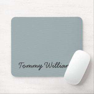 Minimalistisk Dusty Blue-Professionell enkel Musmatta