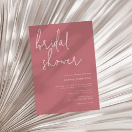 Minimalistisk Dusty Ro Möhippa Inbjudningar