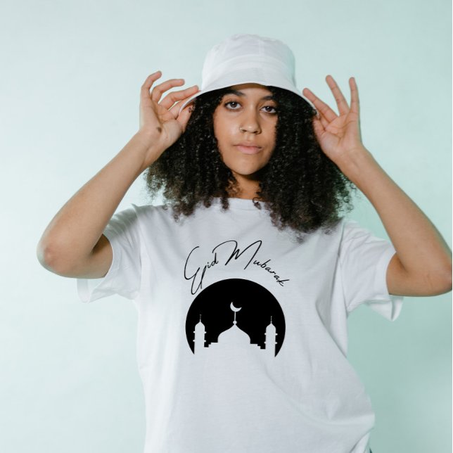 Minimalistisk Eid Mubarak Modern T Shirt (Skapare uppladdad)