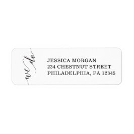 Minimalistisk Elegans Returadressetikett Returadress Etikett
