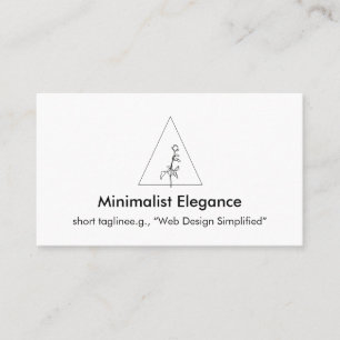 Minimalistisk elegans visitkort