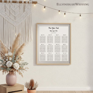 Minimalistisk Elegant ABC Typografi Platsindelning Poster
