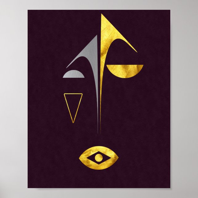 Minimalistisk Elegant av modern Abstrakt Poster (Framsidan)