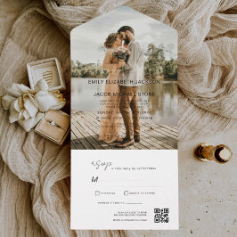 Minimalistisk Elegant av QR-kod för fotofoto i Brö