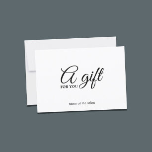 Minimalistisk Elegant Black White Beauty Gift