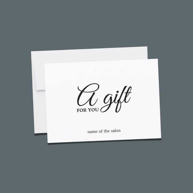 Minimalistisk Elegant Black White Beauty Gift (Skapare uppladdad)