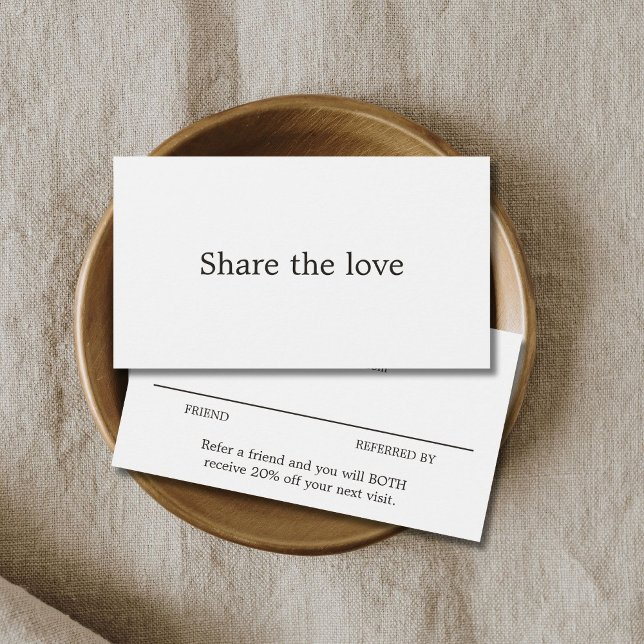 Minimalistisk Elegant Black White Beauty Salon Visitkort (Skapare uppladdad)