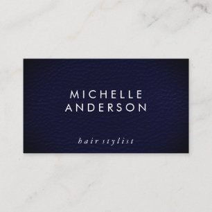 Minimalistisk Elegant Blue Struktur Visitkort