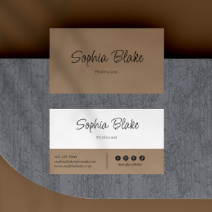 Minimalistisk Elegant Boho - Anpassningsbarnas Pro Visitkort