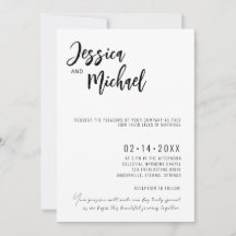 💍 Minimalistisk Elegant bröllop