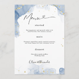 Minimalistisk Elegant bröllop Menu Poster Bröllop Meny