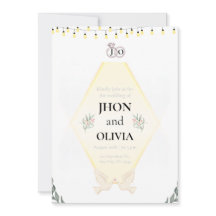 Minimalistisk Elegant Bröllopsinbjudan | Enkel Mod