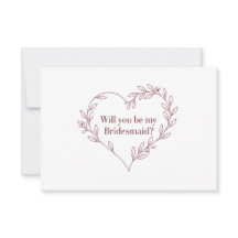 Minimalistisk Elegant Brudtärning Förslag Kort