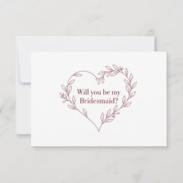 Minimalistisk Elegant Brudtärning Förslag Kort