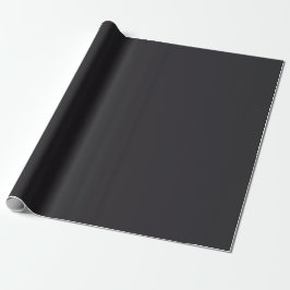 Minimalistisk Elegant Chic Solid Charcol Grått Pla Presentpapper