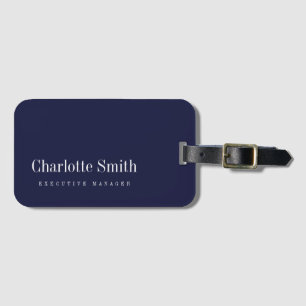 Minimalistisk Elegant Classic Professionell Namn Bagagebricka
