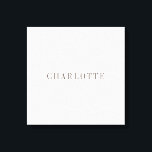 Minimalistisk Elegant Classic Professionell Namn Canvastryck<br><div class="desc">Olika Storleka alternativ och typalternativ,  Enkel att skapa Använda i Verktyg. Du behöver bara byta Namn.</div>