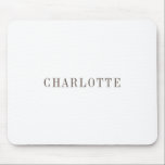 Minimalistisk Elegant Classic Professionell Namn Musmatta<br><div class="desc">Olika Storleka alternativ och typalternativ, Enkel att skapa Använda i Verktyg. Du behöver bara byta Namn.</div>