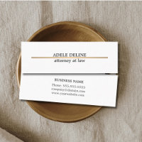 Minimalistisk Elegant Copper Line Attorney