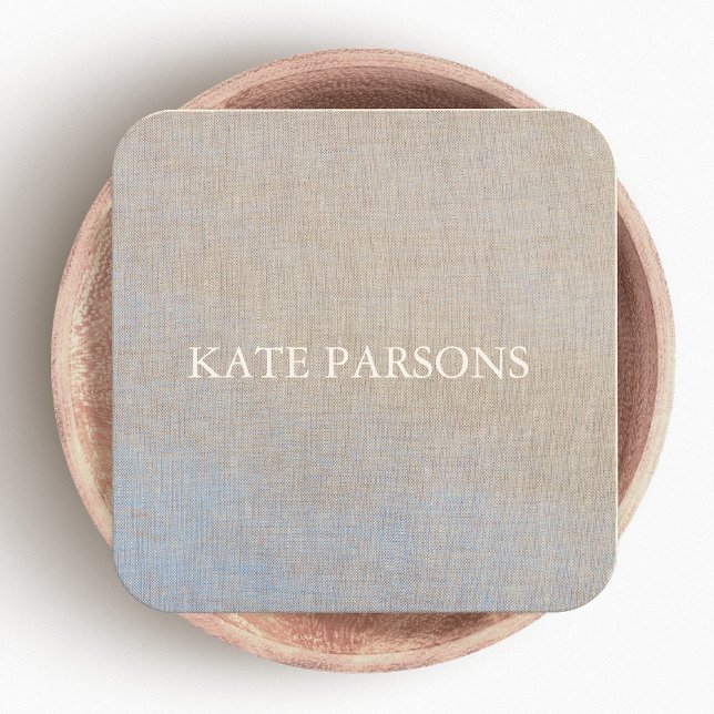 Minimalistisk Elegant-designer (bild) Fyrkantigt Visitkort (Skapare uppladdad)