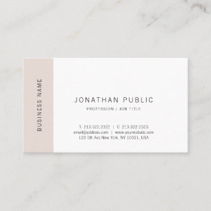 Minimalistisk Elegant Endern Modern Trendig Plain Visitkort